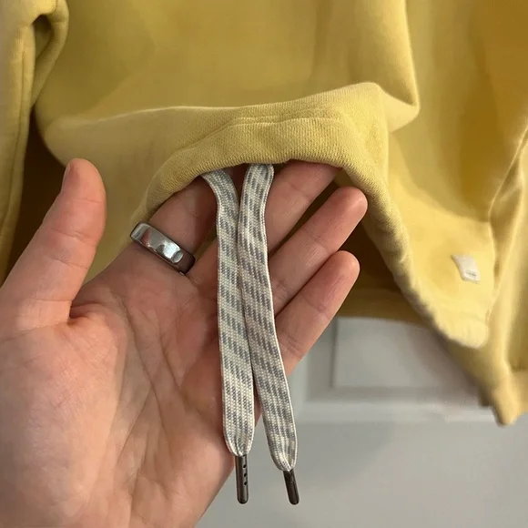 Vuori ‘Restore’ Crewneck Yellow Pullover with Drawstrings - Women's XL